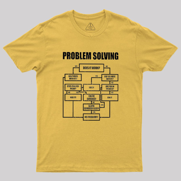 Men Problem Solving Geek T-Shirt