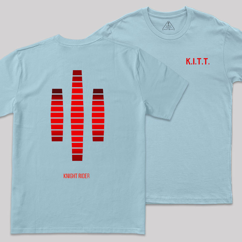KITT Lights Front and Back Printed Geek T-Shirt