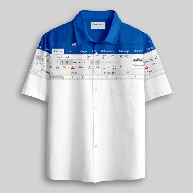 Excel Funny Work Shirt Button Up Pocket Shirt