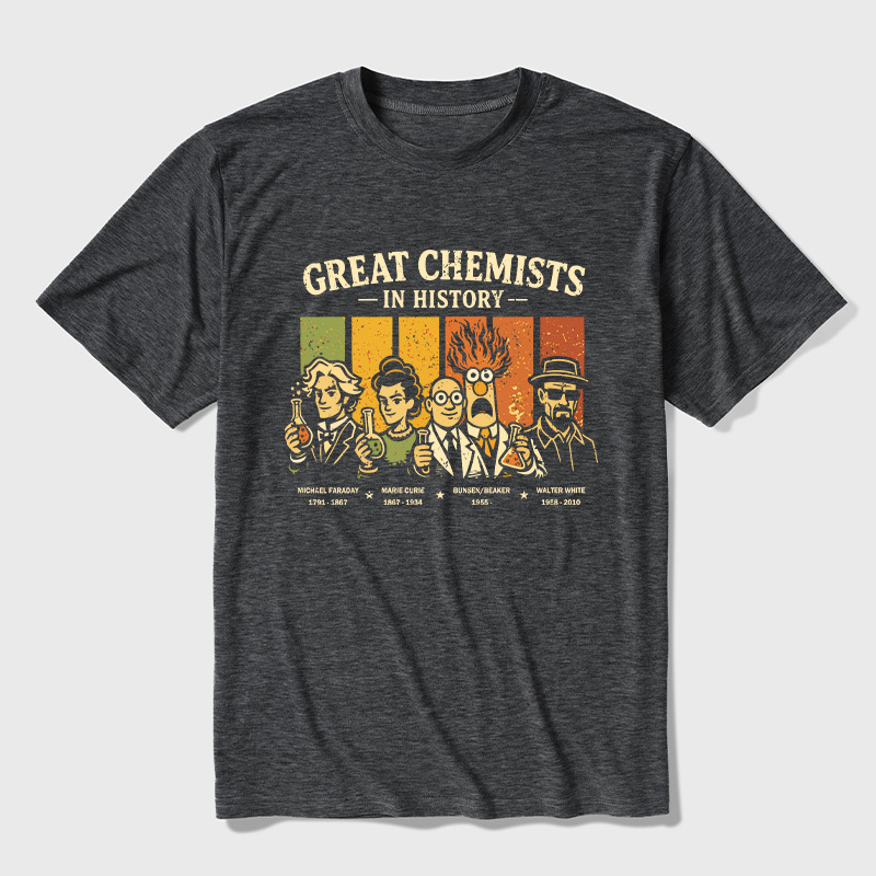 Great Chemists In History Ultra Soft Heather Tees