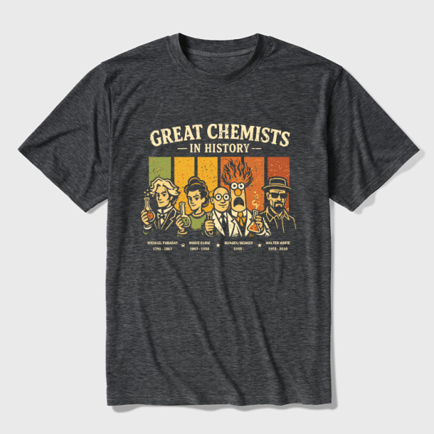 Great Chemists In History Ultra Soft Heather Tees