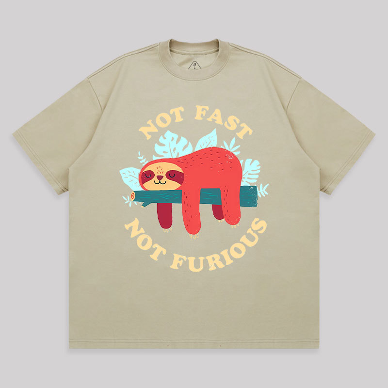 Not Fast, Not Furious Unisex Oversized T-shirt