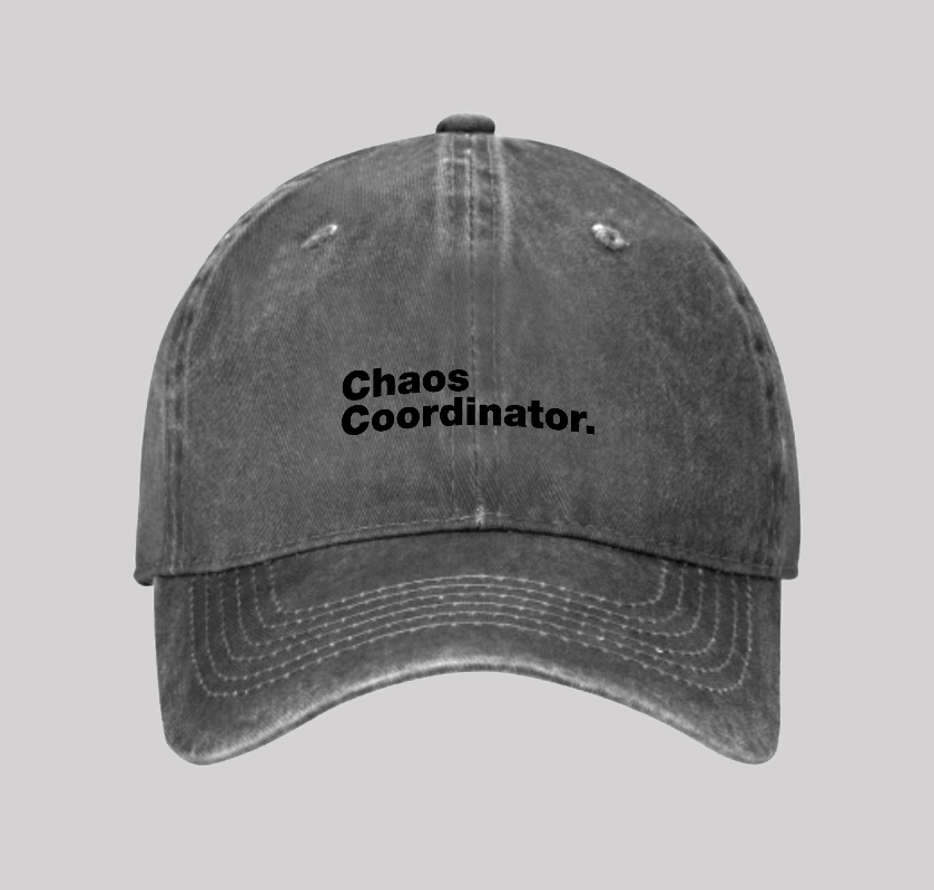 Chaos Coordinator Washed Vintage Baseball Cap