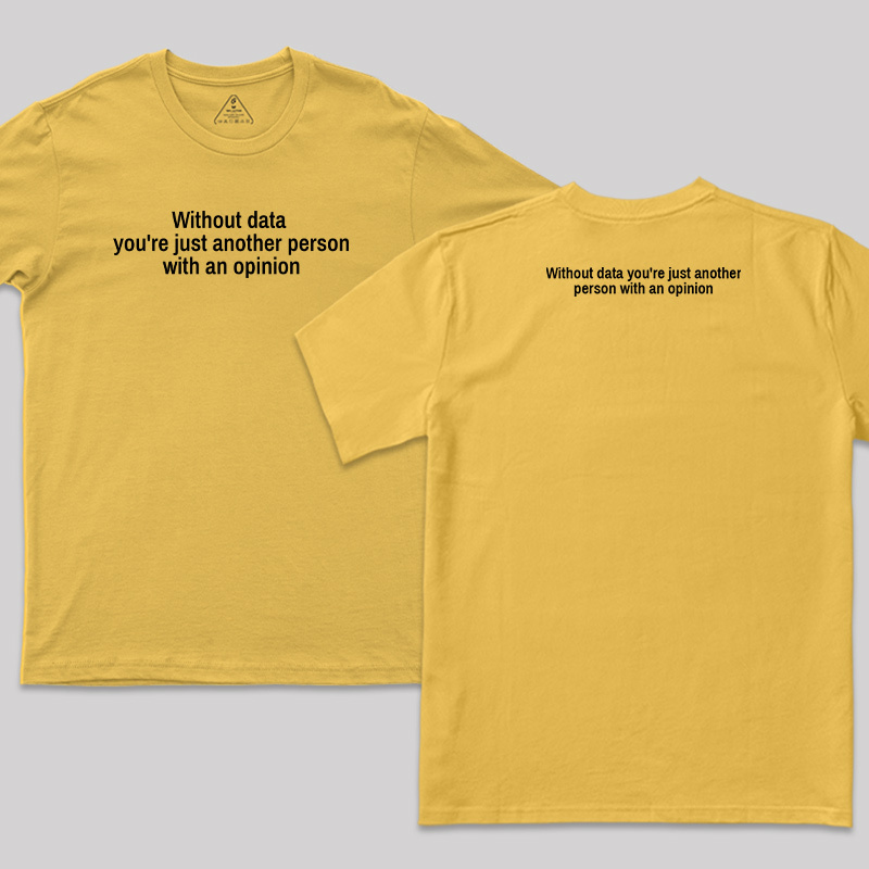Another Person Without Data Front and Back Printed T-Shirt
