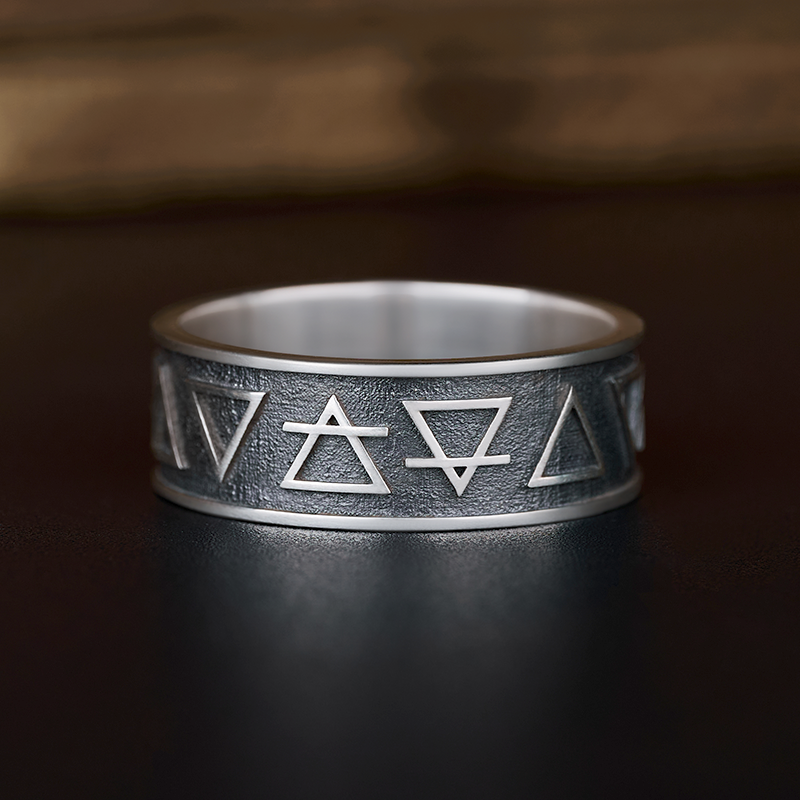 Geeksoutfit Earth Air Water Fire - Earth Planet Elements Sterling Silve