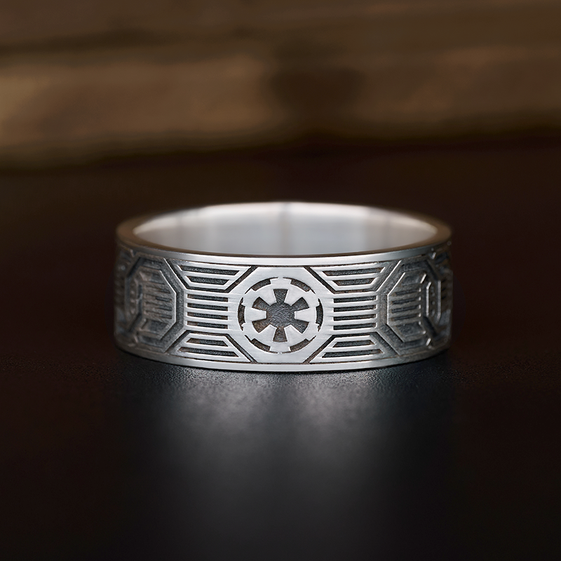 Galactic Empire Sterling Silver Band Ring