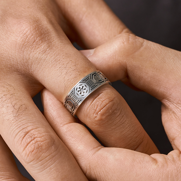Galactic Empire Sterling Silver Band Ring