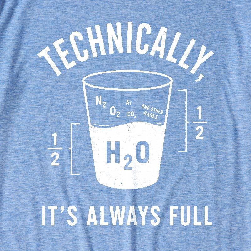 It's Always Full Science Ultra Soft Heather Tee
