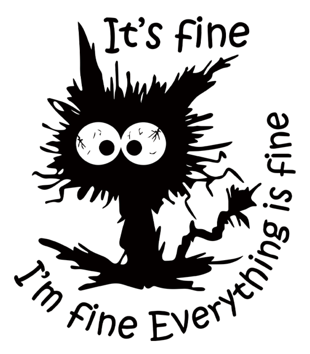 It's Fine I'm Fine Everything is Fine Geek Car Air Fresheners