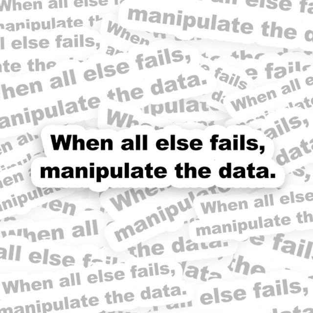 Manipulate the Data Geek Sticker