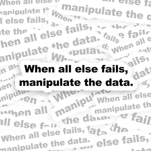 Manipulate the Data Geek Sticker