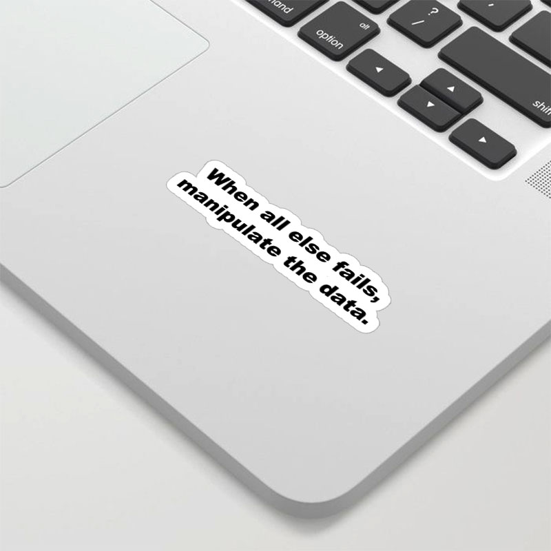 Manipulate the Data Geek Sticker