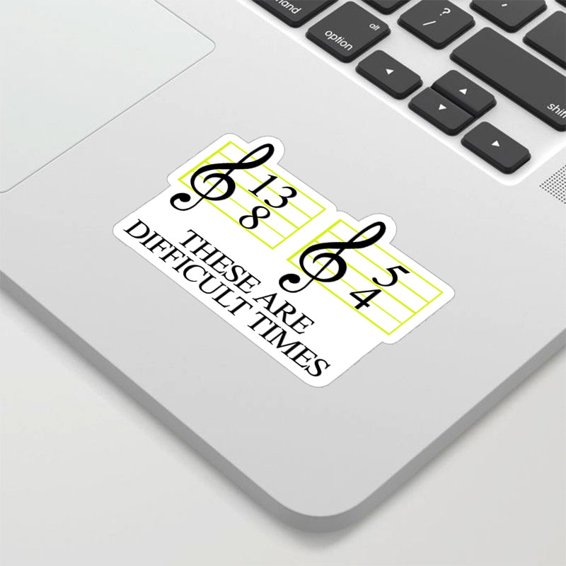 Music Difficult Times Geek Sticker