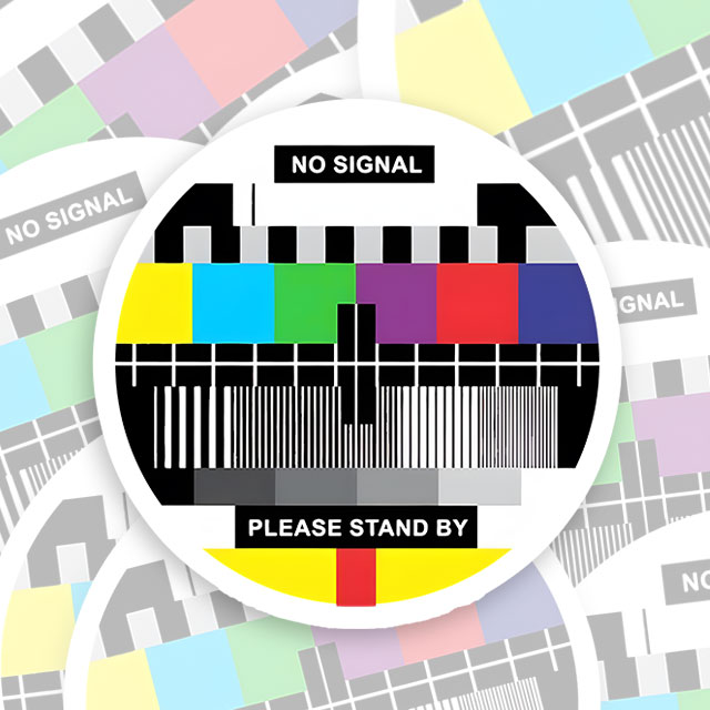 No Signal Geek Sticker