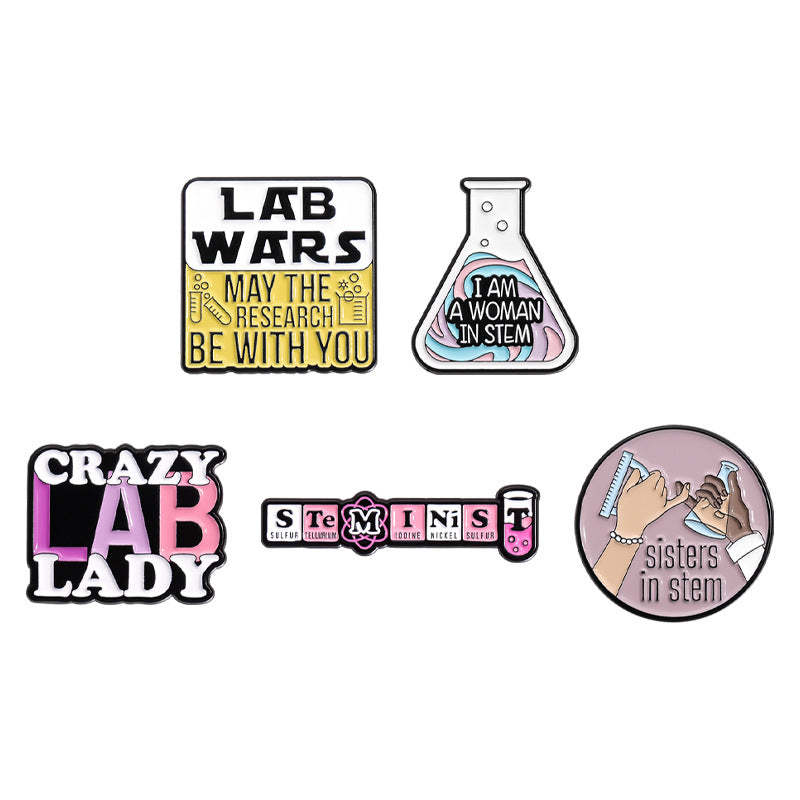 Science Lab Funny Pins