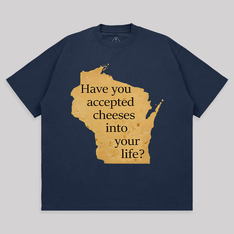 Wisconsin Cheese Pun Unisex Oversized T-shirt