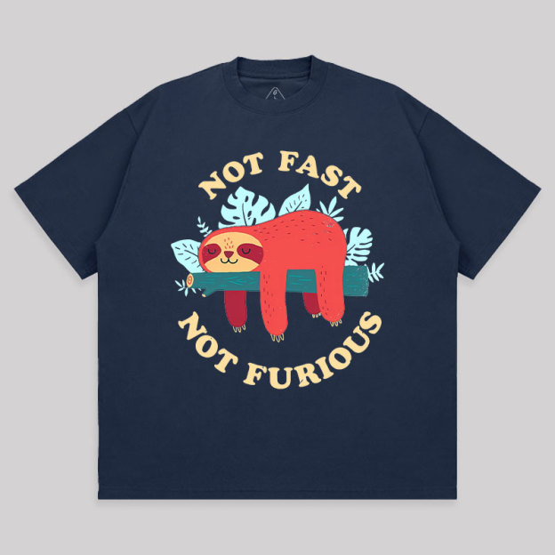 Not Fast, Not Furious Unisex Oversized T-shirt