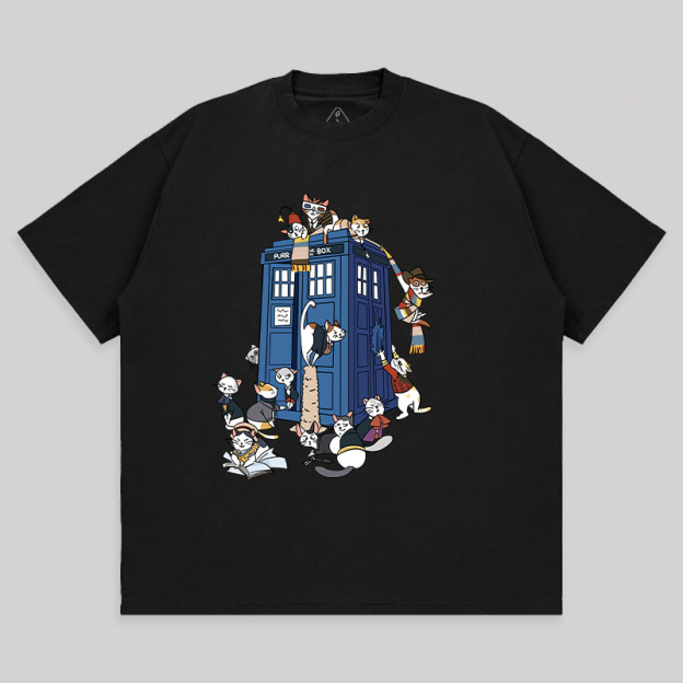 Doctor Cat Unisex Oversized T-shirt