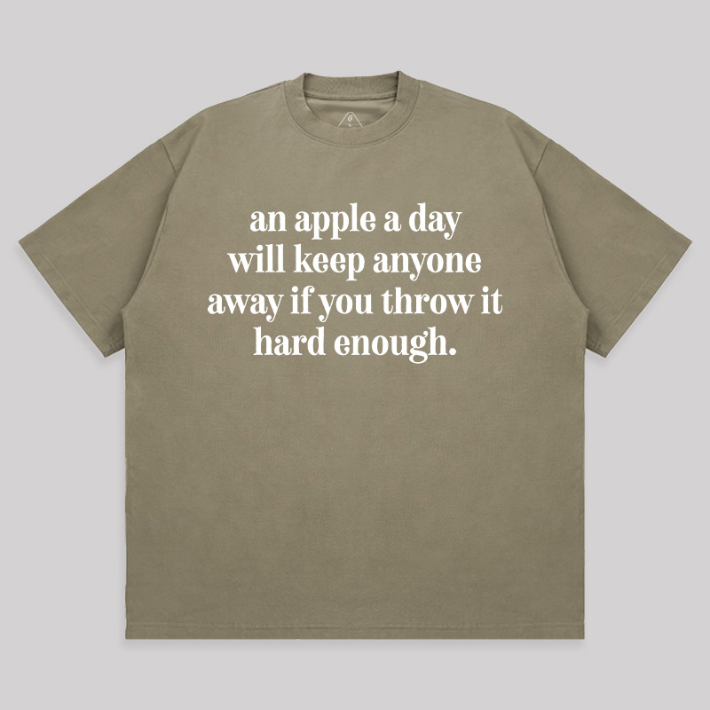 An Apple A Day Unisex Oversized T-shirt