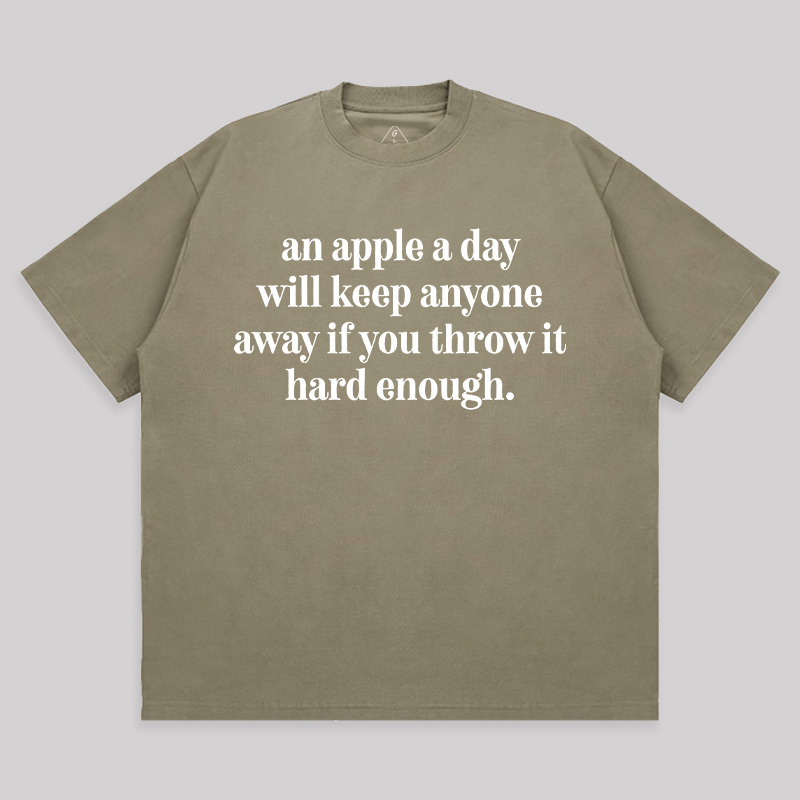 An Apple A Day Unisex Oversized T-shirt