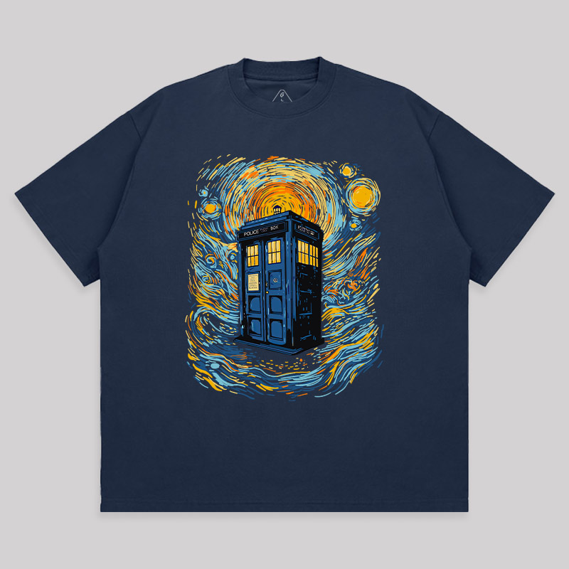 Starry Blue Box Unisex Oversized T-shirt