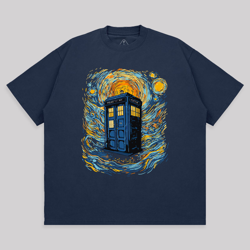 Starry Blue Box Unisex Oversized T-shirt