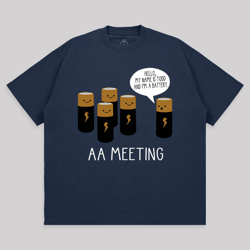 AA MEETING Unisex Oversized T-shirt