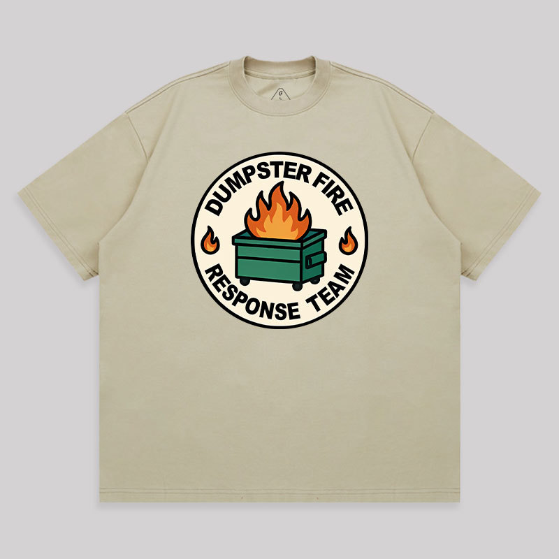 Dumpster Fire Response Team Unisex Oversized T-shirt