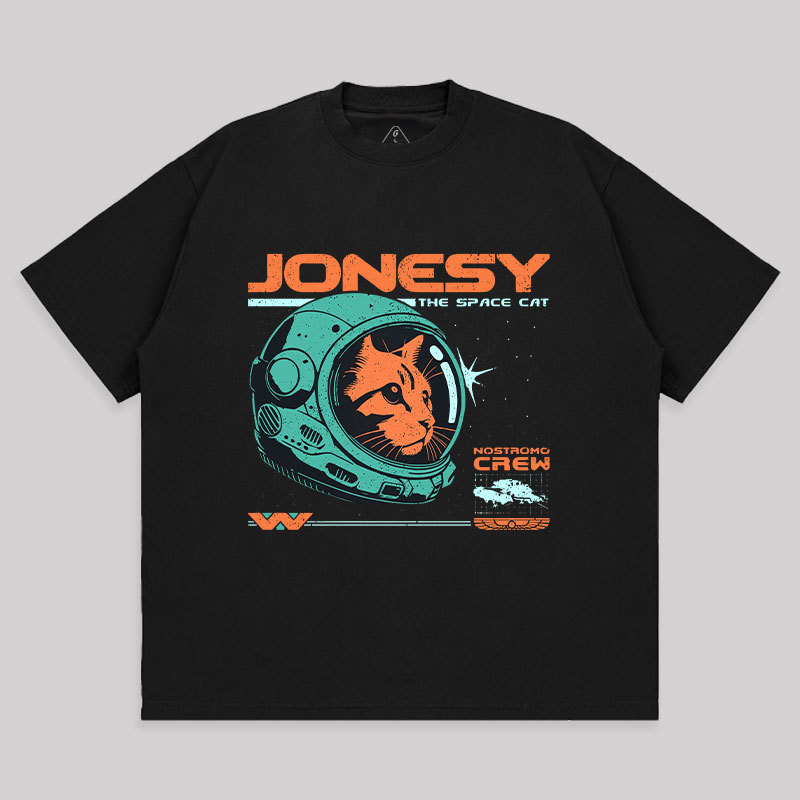 Jonesy The Space Cat Geek Unisex Oversized T-shirt for Sale online