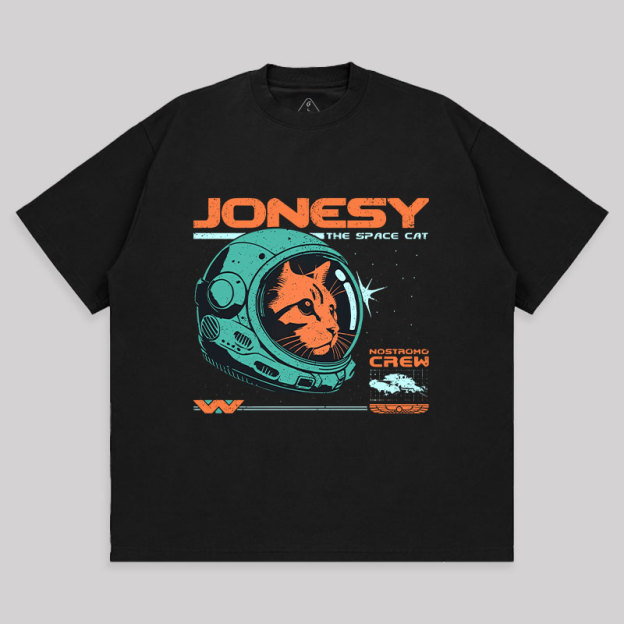 Jonesy The Space Cat Unisex Oversized T-shirt