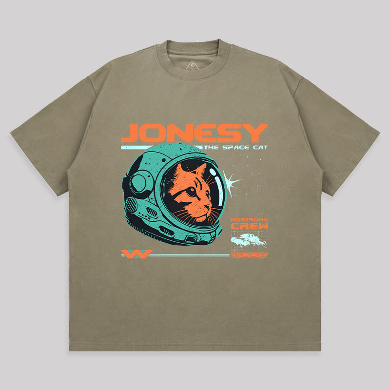 Jonesy The Space Cat Unisex Oversized T-shirt
