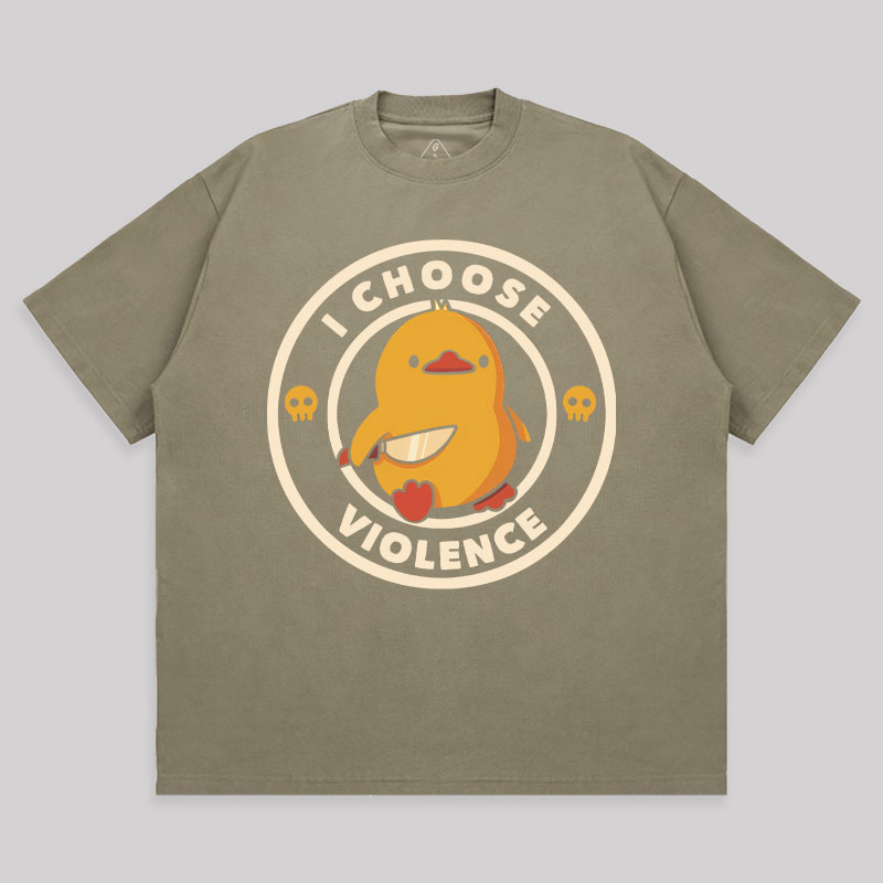 I Choose Violence Unisex Oversized T-shirt