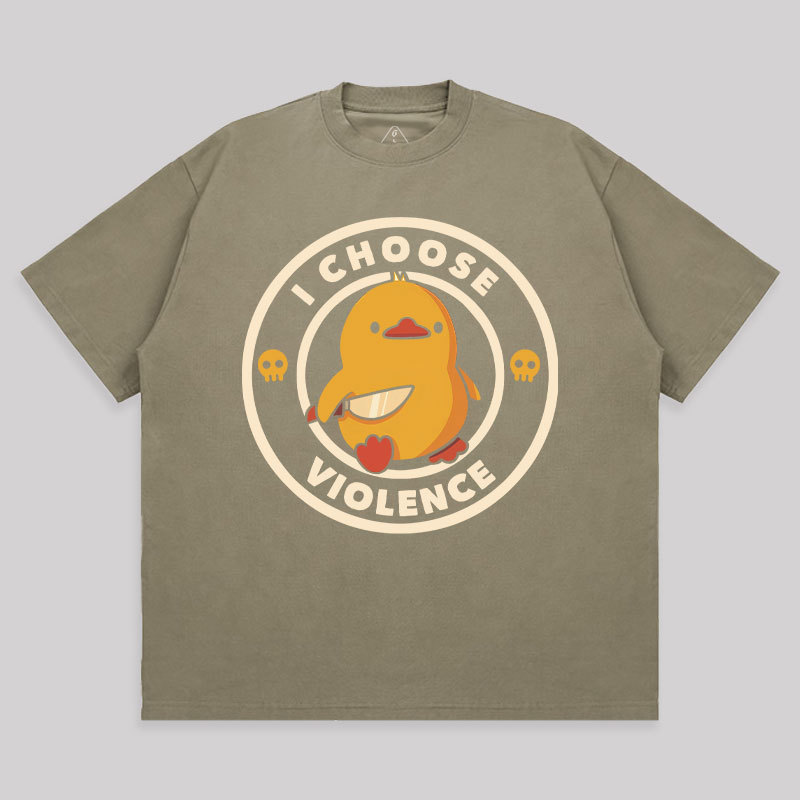 I Choose Violence Unisex Oversized T-shirt