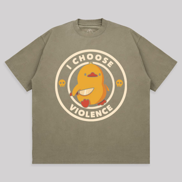 I Choose Violence Unisex Oversized T-shirt