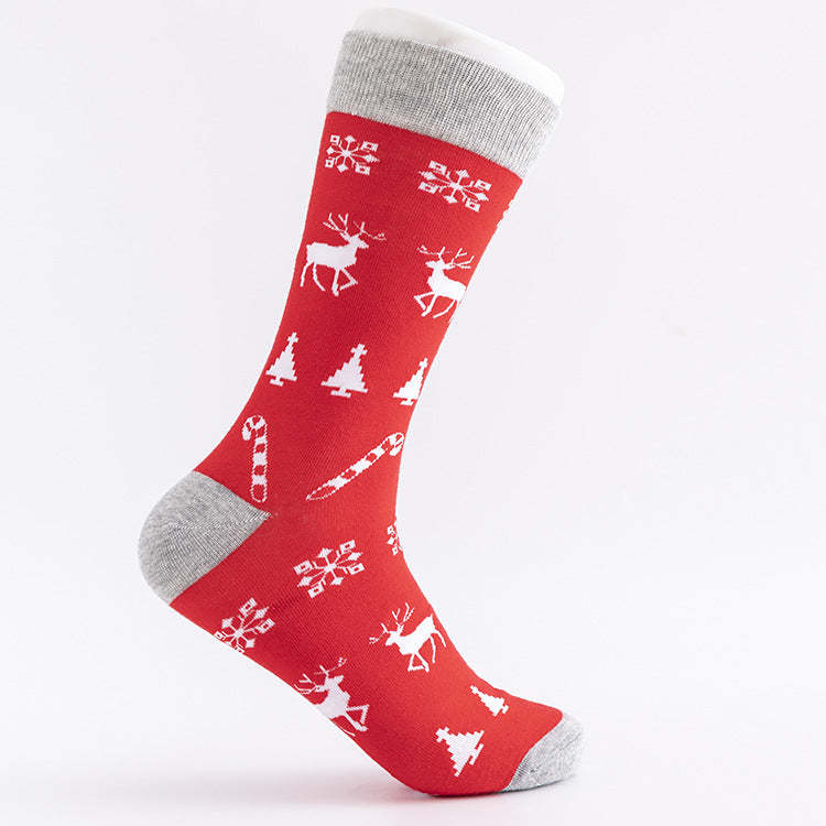 Geeksoutfit Men's Plus Size Thickened Christmas Tide Socks for Sale