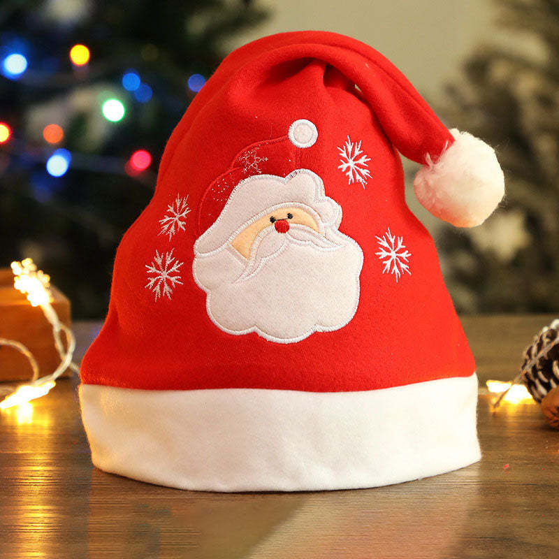 Christmas Embroidered Fleece Hat