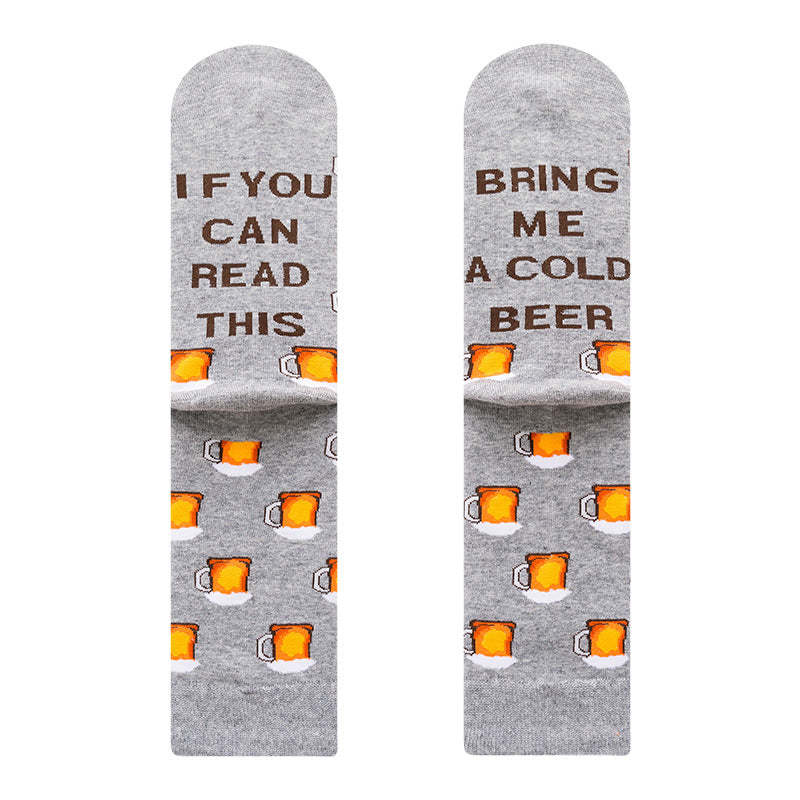 Autumn and Winter New Men's Socks IF YOU CAN READ THIS