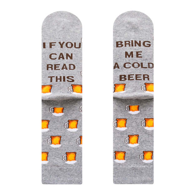Autumn and Winter New Men's Socks IF YOU CAN READ THIS
