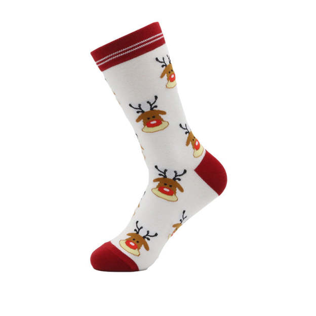 New Men's Printed Christmas Socks