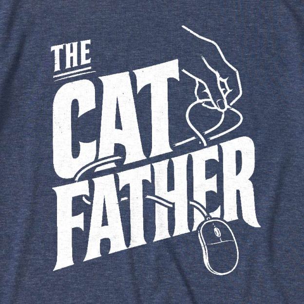 The Cat Father Ultra Soft Heather Tee