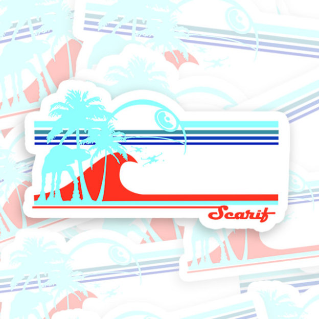 Travel Scarif 12 Geek Sticker