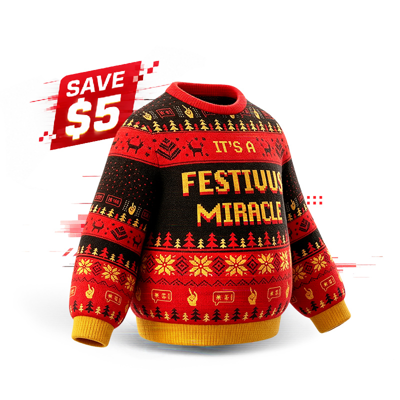 Ugly Christmas Fuzzy Fleece Sweatershirts