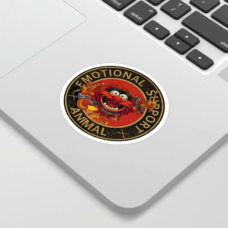 Vintage Emotional Support Animal Muppets Geek Sticker