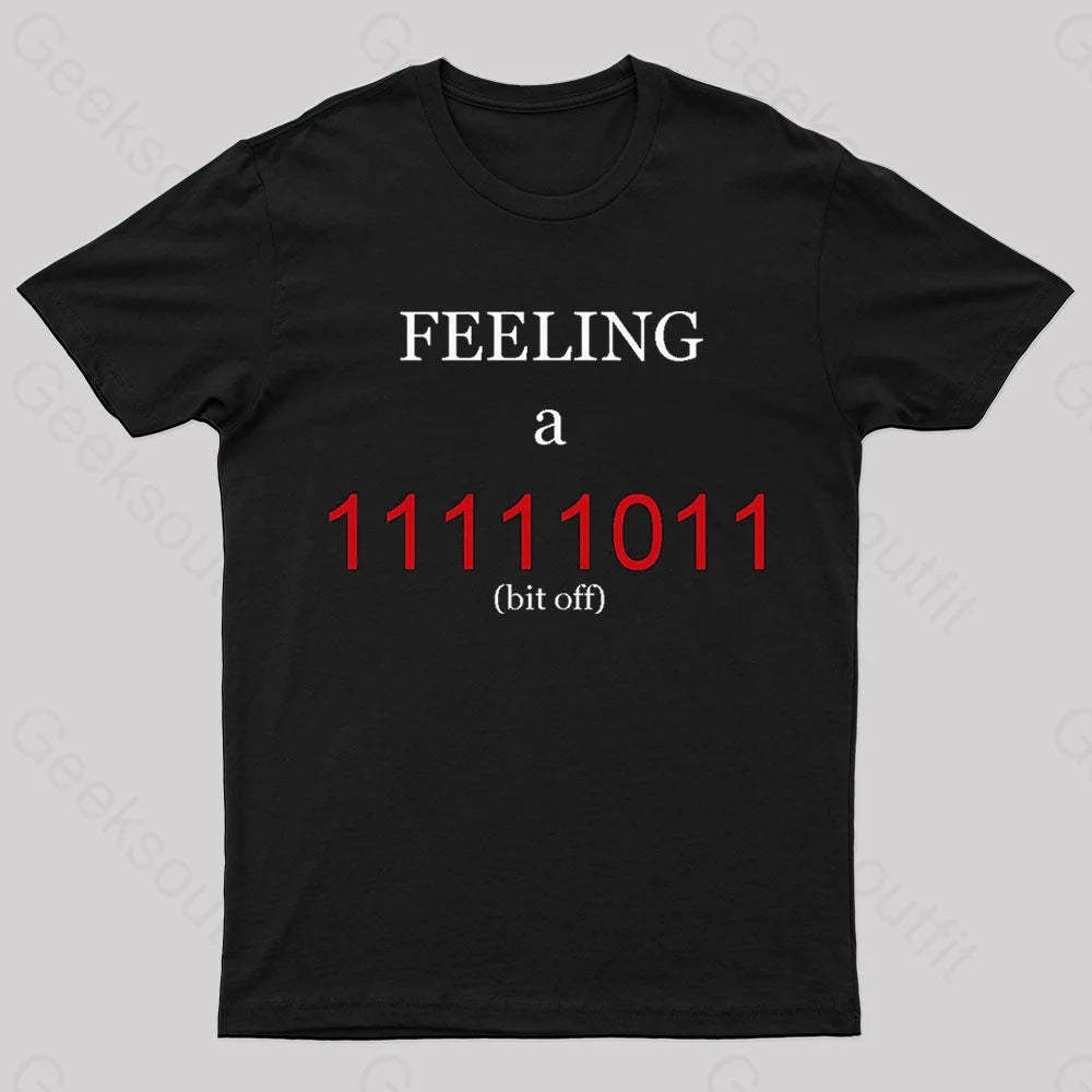 A Bit Off Programming Geek T-Shirt Black / S