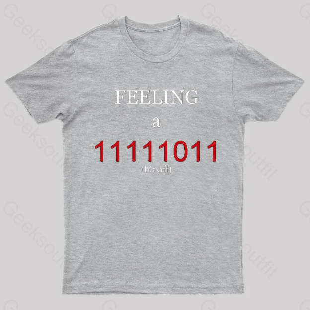 A Bit Off Programming Geek T-Shirt Grey / S