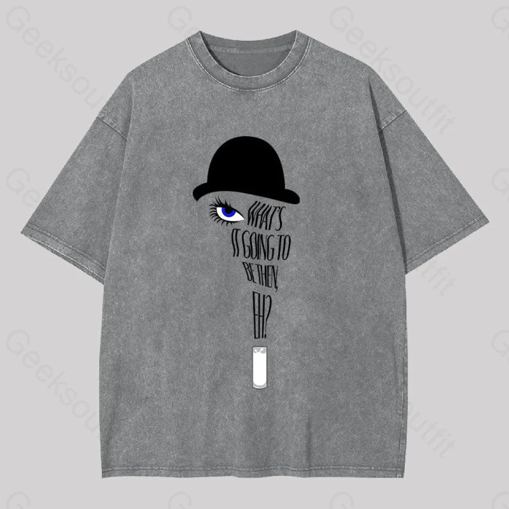 A Clockwork Orang Geek Washed T-Shirt Grey / S Yc