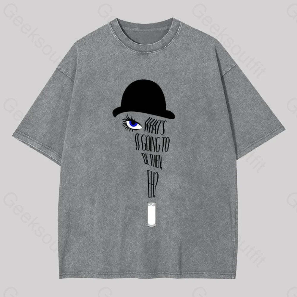 A Clockwork Orang Geek Washed T-Shirt Grey / S Yc