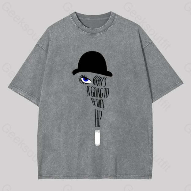 A Clockwork Orang Geek Washed T-Shirt Grey / S Yc