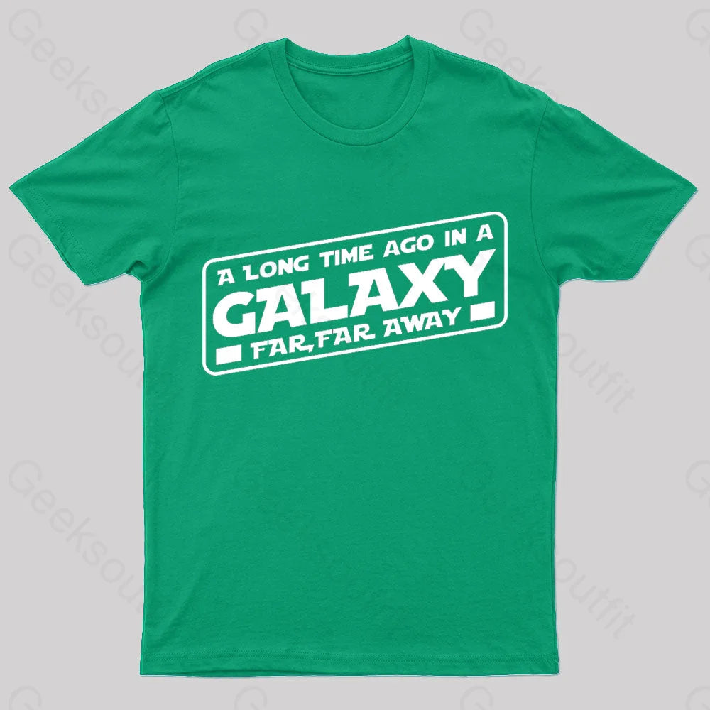 A Galaxy Far Away Nerd T-Shirt Green / S