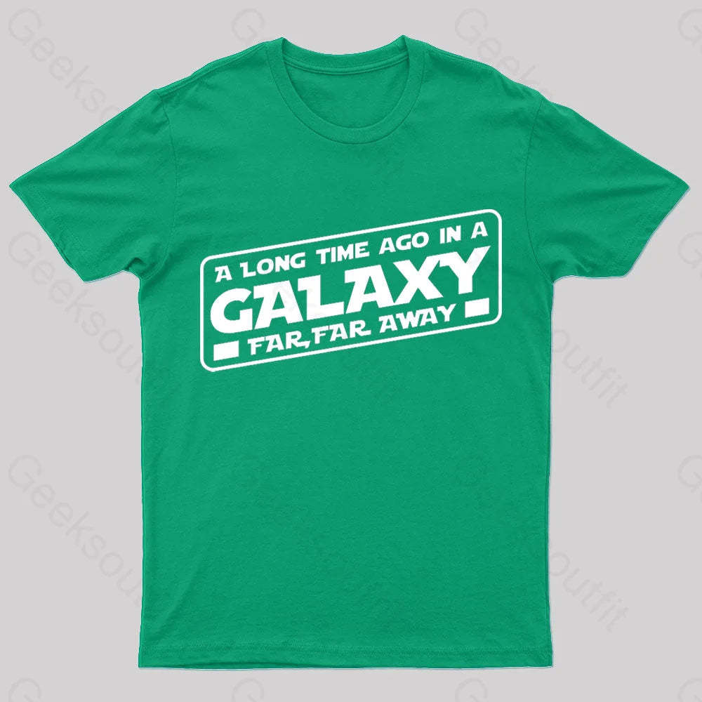 A Galaxy Far Away Nerd T-Shirt Green / S